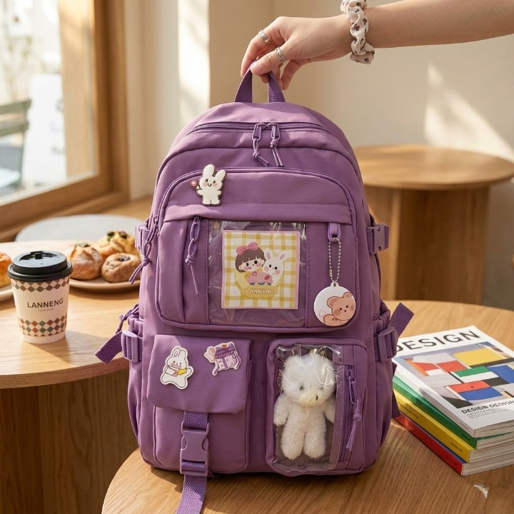 Cute Women Canvas Backpack