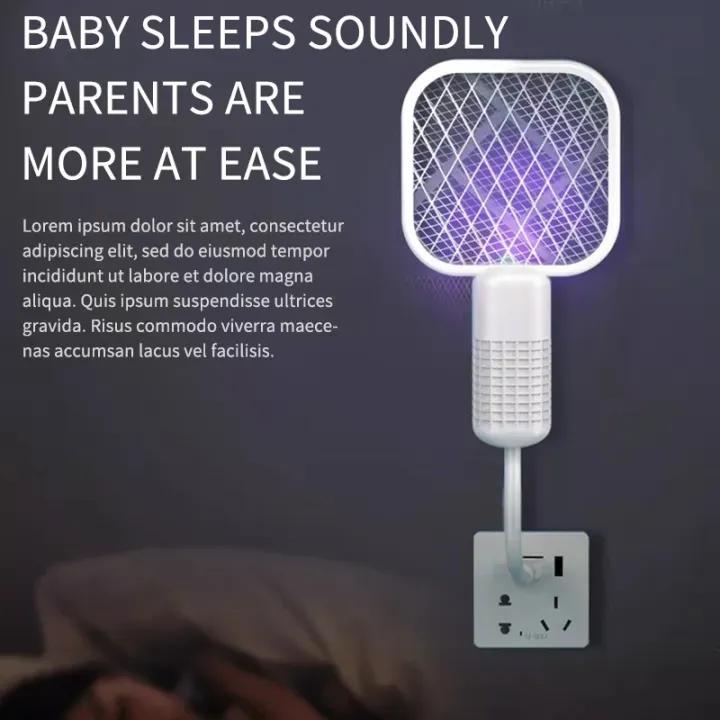 Electric Mini USB Mosquito Killer Racquet Lamp – Wireless Insect Catcher
