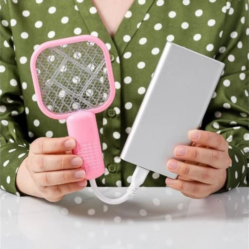Electric Mini USB Mosquito Killer Racquet Lamp – Wireless Insect Catcher