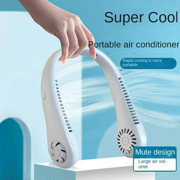 Portable Rechargeable Neck Fan | Hands-Free USB Cooling Fan