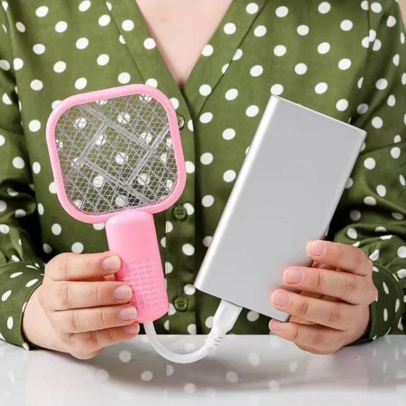 Electric Mini USB Mosquito Killer Racquet Lamp – Wireless Insect Catcher