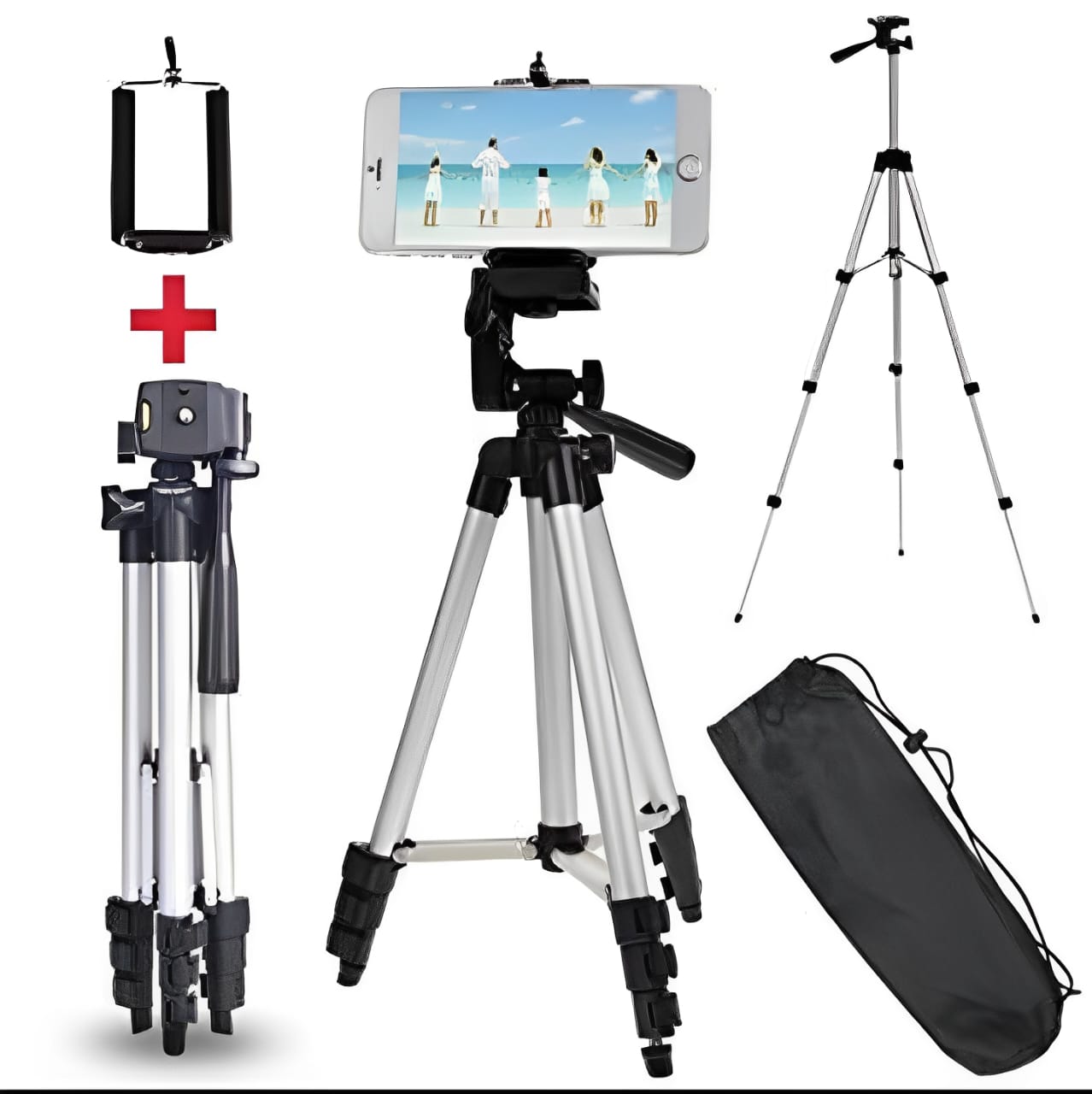 3.5 Feet Adjustable Tripod Stand for Mobile Phones & Cameras – Model 3110