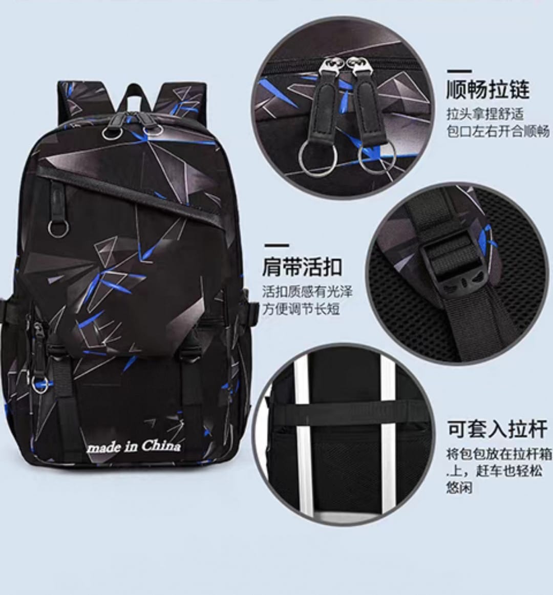 Boys & Girls School Backpack Blue