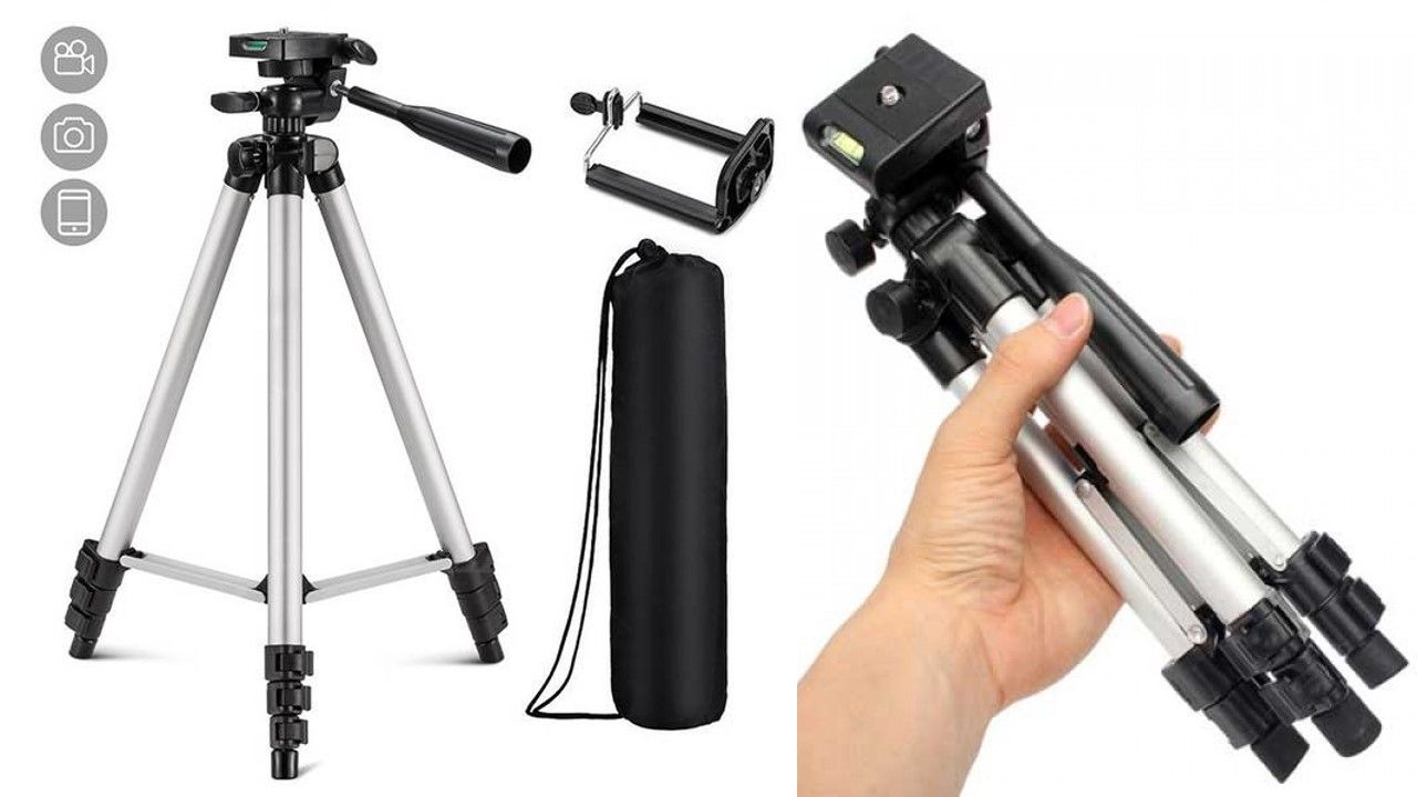 3.5 Feet Adjustable Tripod Stand for Mobile Phones & Cameras – Model 3110