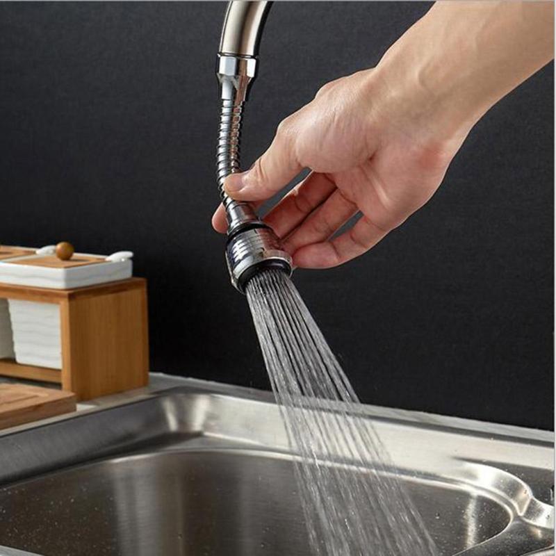 Turbo Flex 360 Flexible Faucet Sprayer – Rotating Kitchen Sink Water Saving Tap Nozzle
