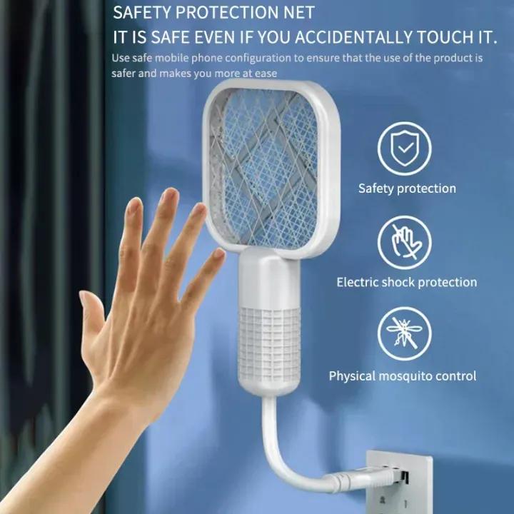 Electric Mini USB Mosquito Killer Racquet Lamp – Wireless Insect Catcher