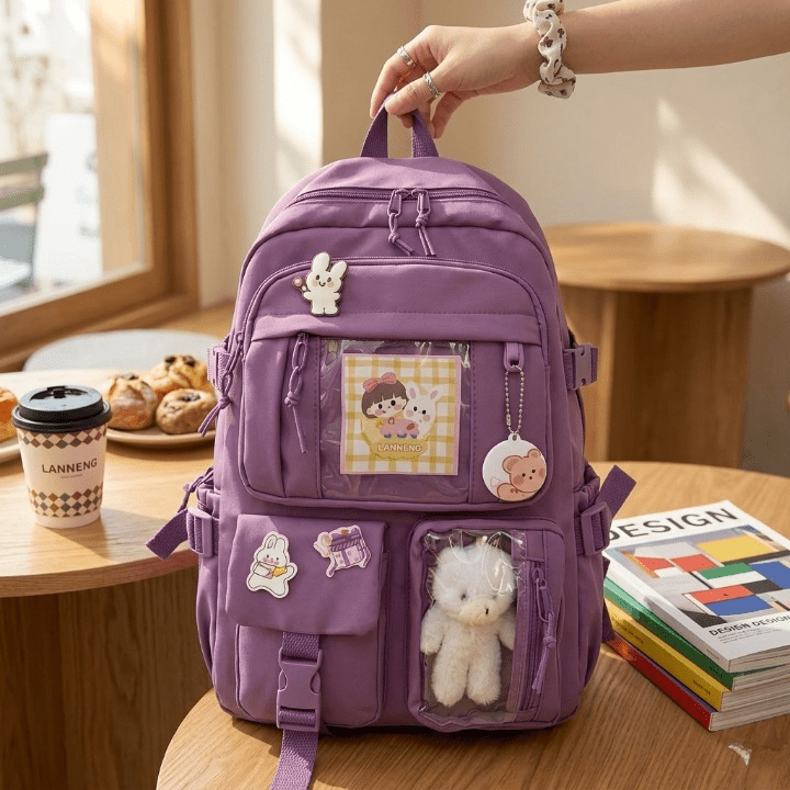 Cute Women Canvas Backpack - NextGenTrend Store