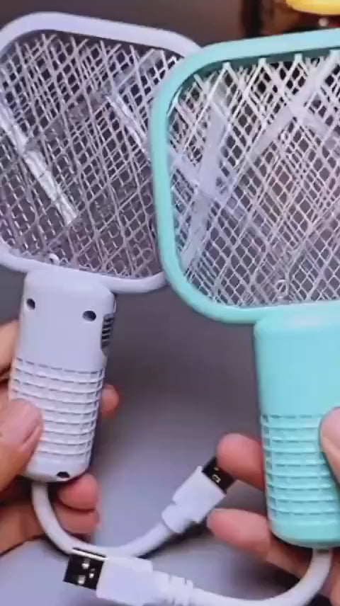 Electric Mini USB Mosquito Killer Racquet Lamp – Wireless Insect Catcher