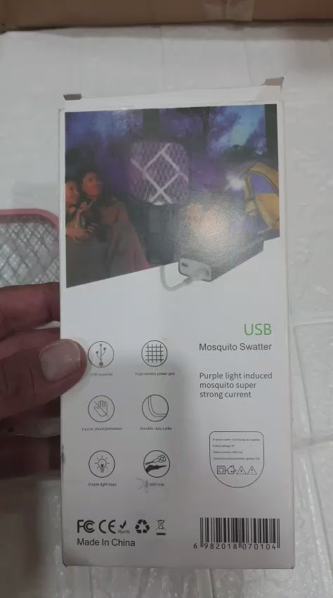Electric Mini USB Mosquito Killer Racquet Lamp – Wireless Insect Catcher