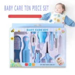 Complete baby grooming kit for newborn care with nail clipper brush and comb
