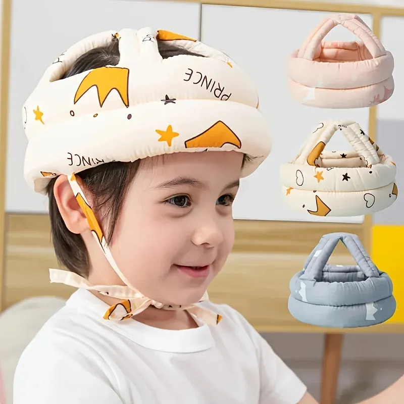Soft baby safety helmet anti fall head protection for crawling and walking babies