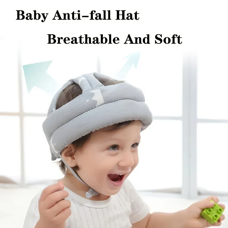 Soft baby safety helmet anti fall head protection for crawling and walking babies