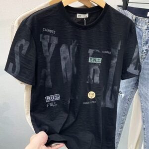 premium men cotton t shirt casual summer fashion breathable soft fabric