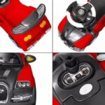 Kids stroller riding car with push handle toddler ride on car stroller