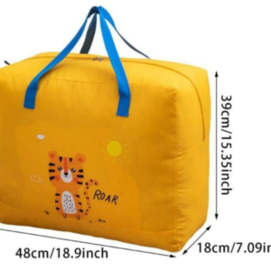 dinosaur-themed baby storage bag for toys, clothes, and nursery organization