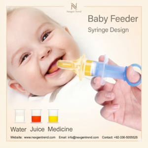 Baby medicine feeder syringe for infants easy liquid feeding tool BPA free safe baby care product Pakistan